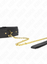 KINK - HALSBAND MIT SCHWAMMIMITATION LEDERRIEMEN MODELL 1 VERSTELLBAR 37-54 CM X 3 CM