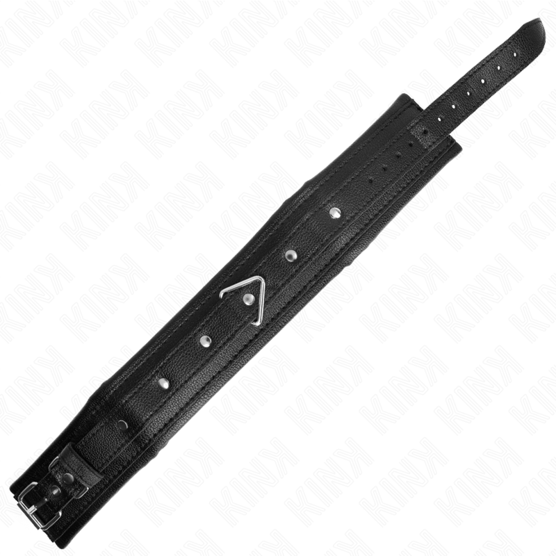 KINK - HALSBAND MIT SCHWAMMIMITATION LEDERRIEMEN MODELL 1 VERSTELLBAR 37-54 CM X 3 CM