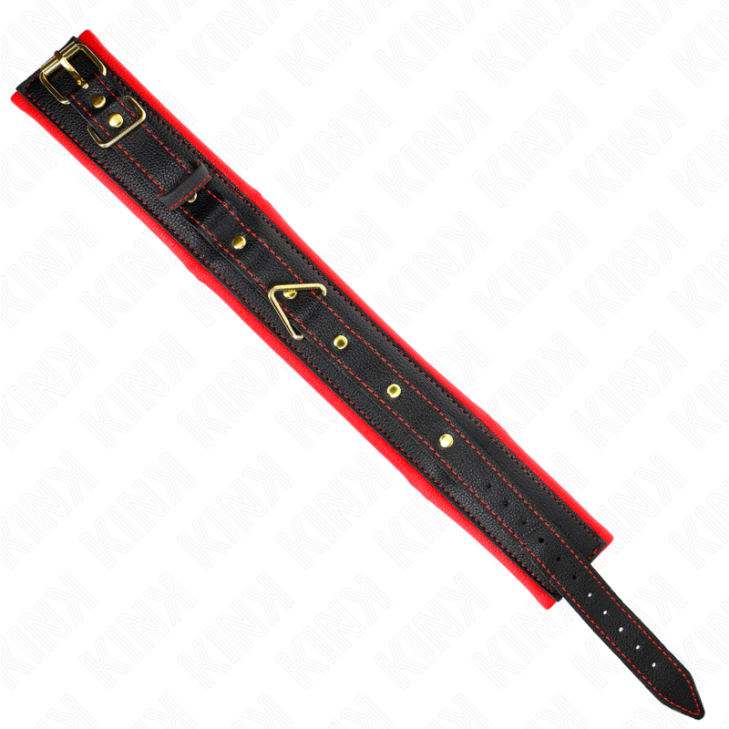 KINK - HALSKETTE MIT SCHWAMM-KUNSTLEDERBAND MODELL 2 VERSTELLBAR 37-54 CM X 3 CM