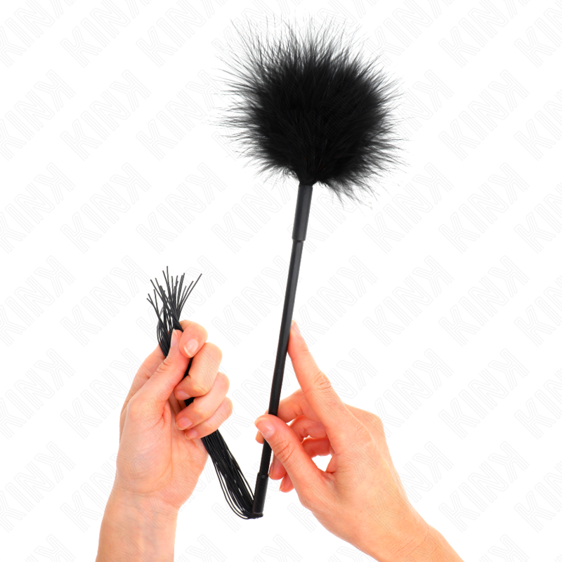 KINK - SILIKONPEITSCHE MIT FEDERN ZUM KITTLEN 47 CM