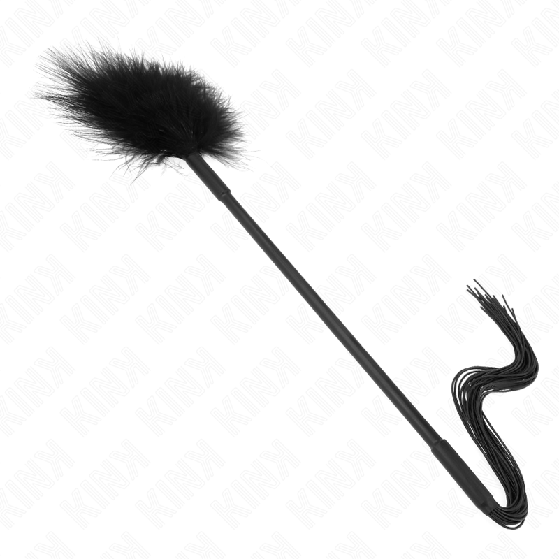 KINK - SILIKONPEITSCHE MIT FEDERN ZUM KITTLEN 47 CM