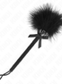 KINK - NYLON ROPE WAND WITH TICKLE FEATHERS AND BLACK BOW 25 CM