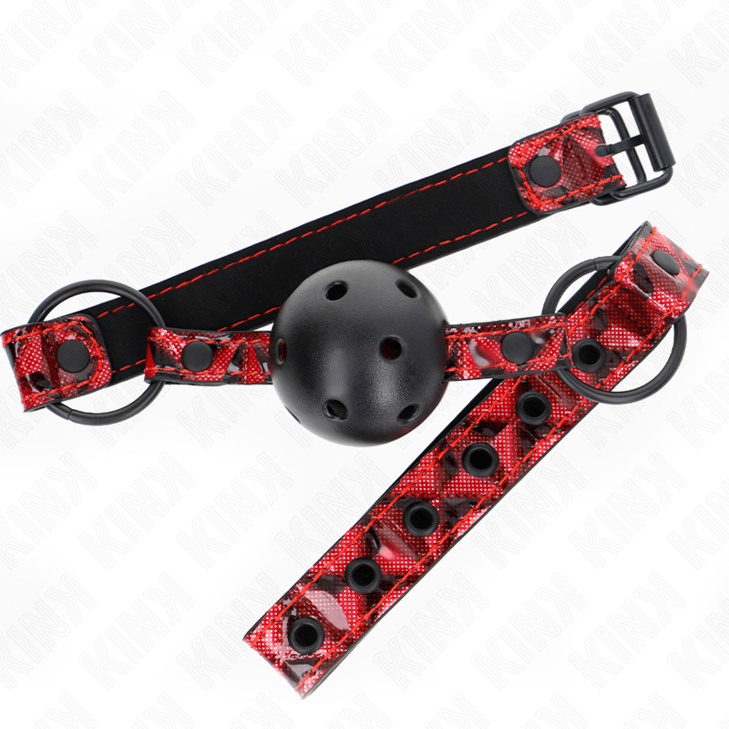 KINK - DIAMANTMUSTER BALL 4.5 CM KNEBEL MODELL 2 64.5 CM VERSTELLBAR 42-60 CM