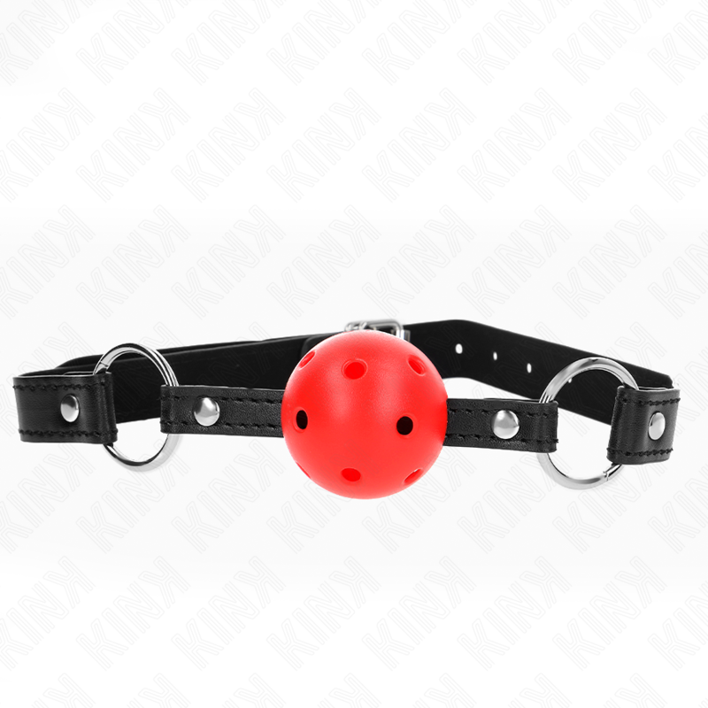 KINK - HOHLER HARTER ROTER BALL 4,5 CM KNEBEL MODELL 1 63,5 X 2 CM