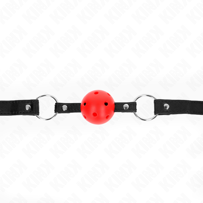 KINK - HOHLER HARTER ROTER BALL 4,5 CM KNEBEL MODELL 1 63,5 X 2 CM