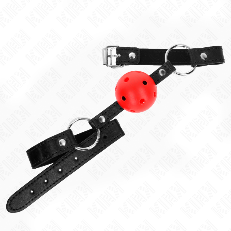KINK - HOHLER HARTER ROTER BALL 4,5 CM KNEBEL MODELL 1 63,5 X 2 CM