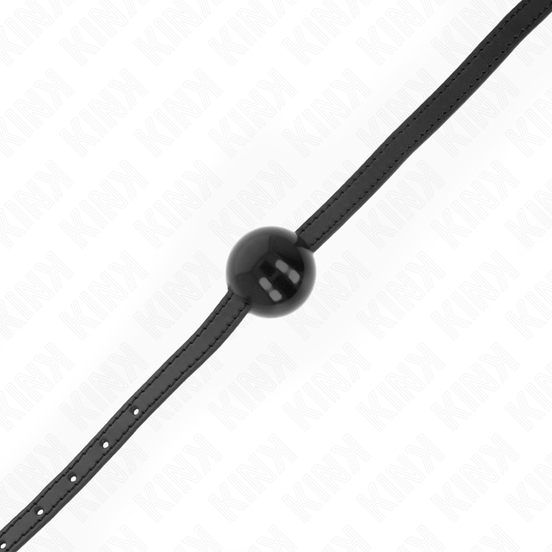 KINK – SCHWARZER EINZELNER VOLLBALL-KNEBEL 4 CM 65 x 1,5 CM