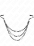 KINK - NIPPELKLEMMEN MIT 3 KETTEN SCHWARZ 20/23/28 CM