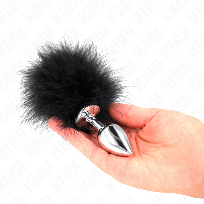 KINK - EDELSTAHL ANALPLUG 11 x 7 CM MIT FEDER 11 CM