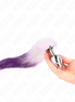 KINK - ANALPLUG GRÖSSE L 10 X 4 CM MIT SYNTHETISCHEM SCHWANZ 40 CM VIOLETT