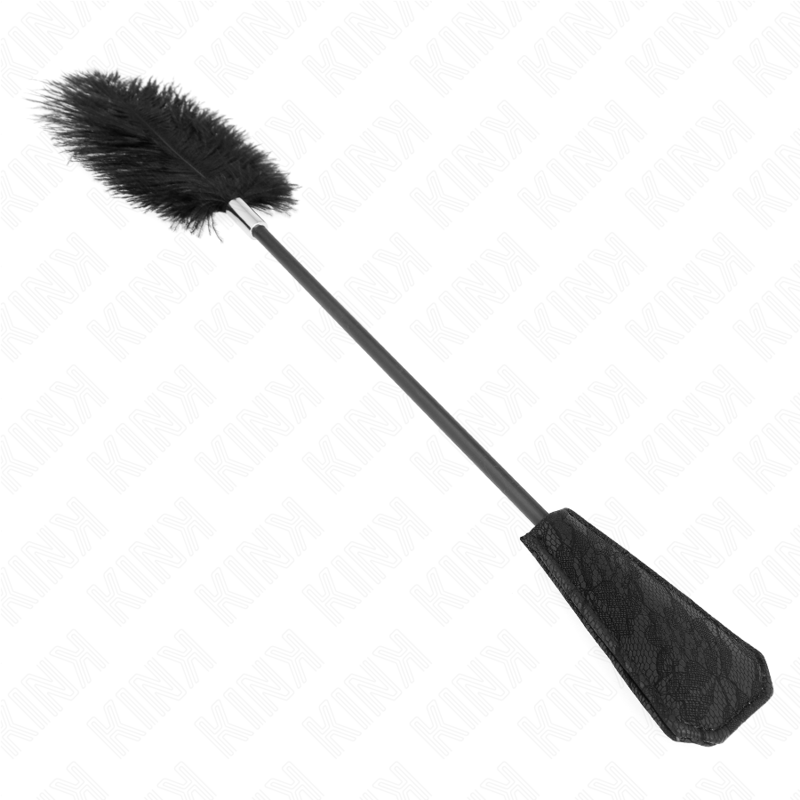 KINK - STRAUSSENFEDERN ZUM KITTLEN MIT SPITZENPALETTE 56 CM