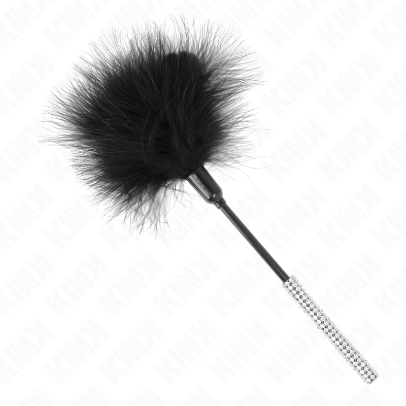 KINK - KITZELLFEDERN MIT STRASSGRIFF 27 CM