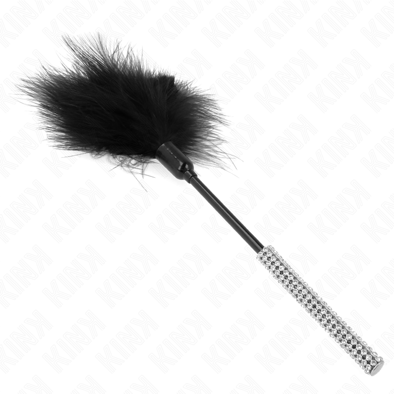 KINK - KITZELLFEDERN MIT STRASSGRIFF 27 CM