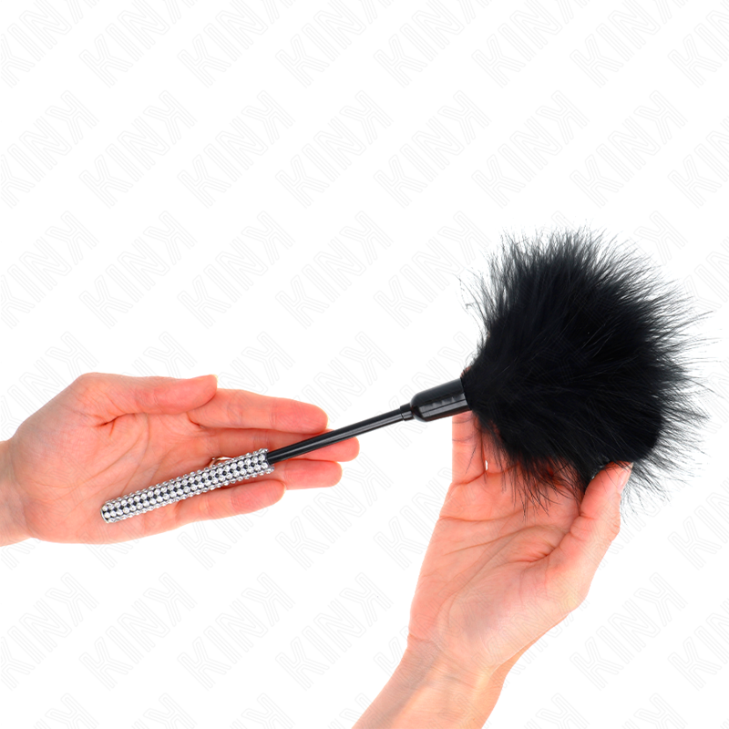 KINK - KITZELLFEDERN MIT STRASSGRIFF 27 CM