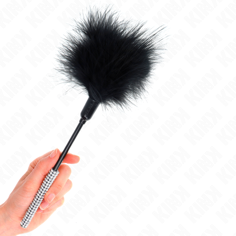 KINK - KITZELLFEDERN MIT STRASSGRIFF 27 CM