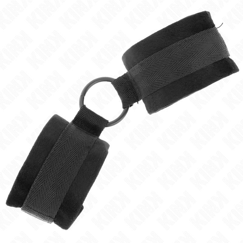 KINK - BEGINNER FELL HANDSCHELLEN 25 CM MIT O-RING 4 CM SCHWARZ VERSTELLBAR 15-25 CM