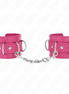 KINK - 3 D-RING WRIST RESTRAINTS ADJUSTABLE PINK 17.5-25 CM X 6 CM