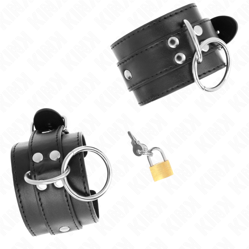 KINK - O-RING ARMBANDSCHNELLEN SCHWARZ VERSTELLBAR 20-28 CM X 5.5 CM