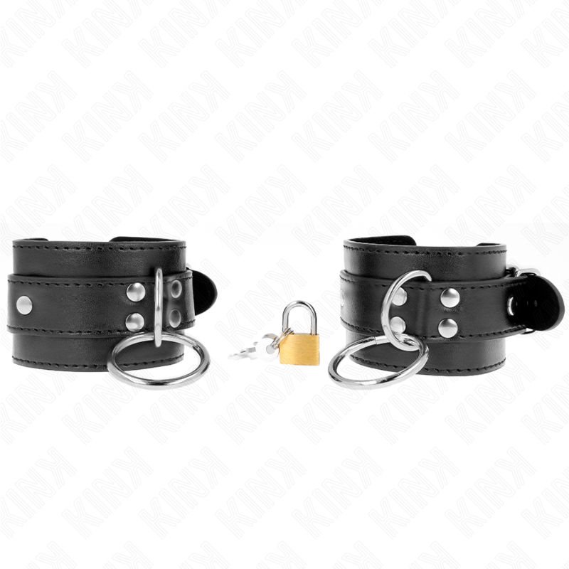 KINK - O-RING ARMBANDSCHNELLEN SCHWARZ VERSTELLBAR 20-28 CM X 5.5 CM