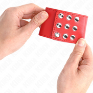 KINK - HANDGELENKFESSELN MIT SCHNELLVERSCHLUSS ROT VERSTELLBAR 19-24 CM X 5,5 CM