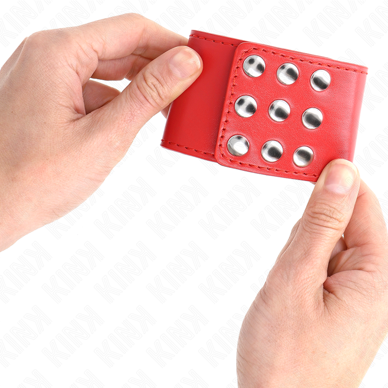 KINK - HANDGELENKFESSELN MIT SCHNELLVERSCHLUSS ROT VERSTELLBAR 19-24 CM X 5,5 CM
