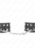 KINK - ARMBÄNDER MIT DOPPELREIHEN VERSTELLBARER NIETEN SCHWARZ