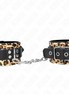 KINK - LEOPARD REAL LEATHER WRIST RESTRAINT ADJUSTABLE 18-29 CM X 5.5 CM