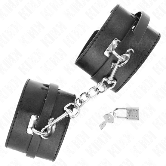KINK - DELUXE ARMFESSELN SCHWARZ VERSTELLBAR 14,5-21 CM X 6 CM