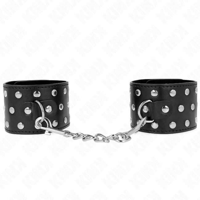 KINK - PUNK HANDGELENKFESSELN VERSTELLBAR 19-24 CM X 5.5 CM