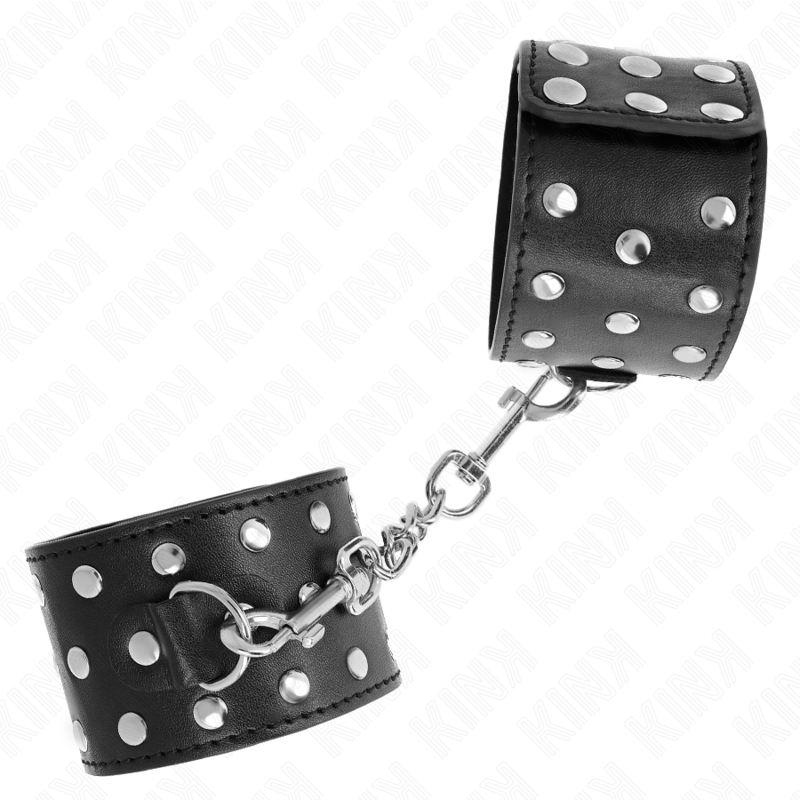KINK - PUNK HANDGELENKFESSELN VERSTELLBAR 19-24 CM X 5.5 CM