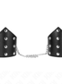 KINK - BLACK POINT STYLE WRISTBANDS WITH CHAIN ADJUSTABLE 17-23 CM X 8.5 CM
