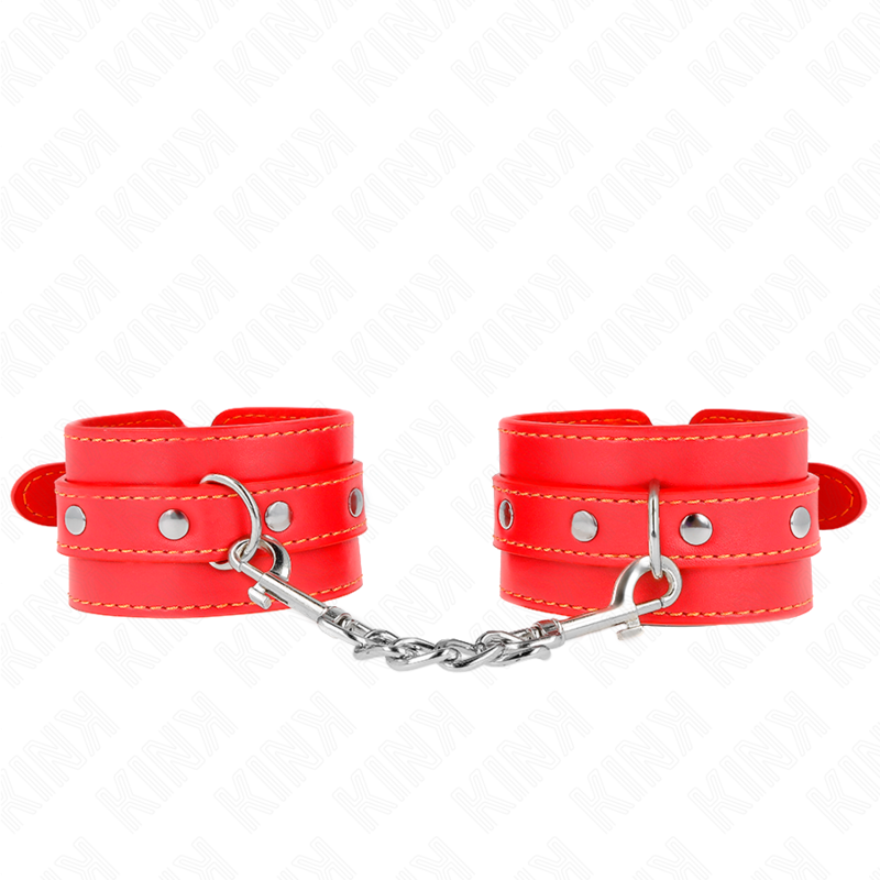 KINK - DÜNNE HANDSCHELLEN ROT VERSTELLBAR 21-33 CM
