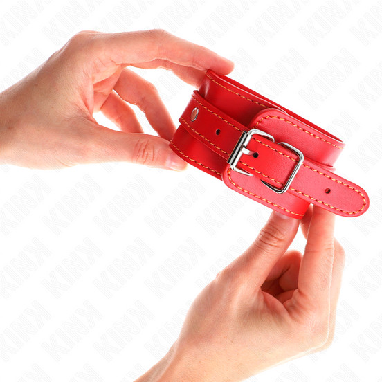 KINK - DÜNNE HANDSCHELLEN ROT VERSTELLBAR 21-33 CM