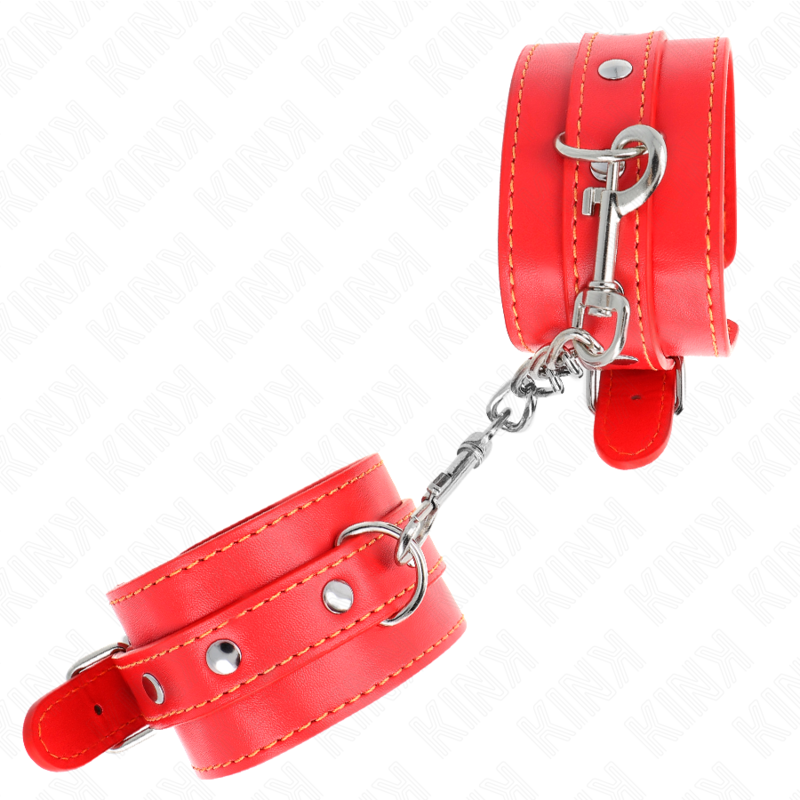 KINK - DÜNNE HANDSCHELLEN ROT VERSTELLBAR 21-33 CM