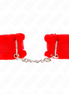 KINK - KUSCHELIG GEFÜTTERTE HANDFESSELN ROT VERSTELLBAR 17-31 CM X 7 CM