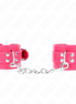 KINK - HANDGELENKFESSEL HIMBEERROSA MIT HIMBEERROSA FUTTER VERSTELLBAR 20-28 CM X 5.5 CM