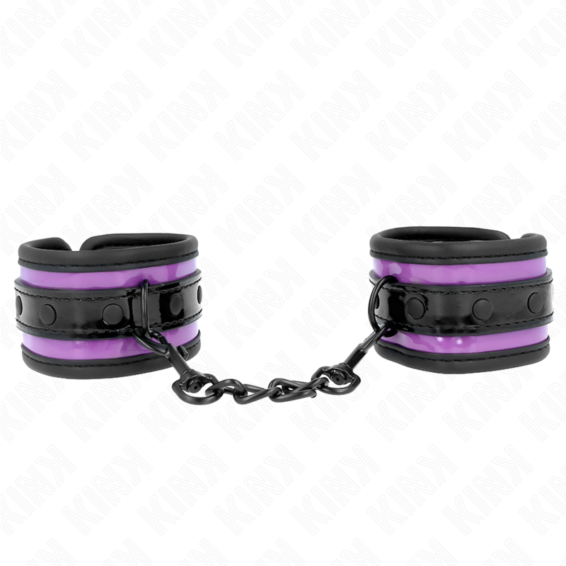 KINK - NEOPREN HANDFESSELN HELLLILA VERSTELLBAR 21-28 CM X 5 CM