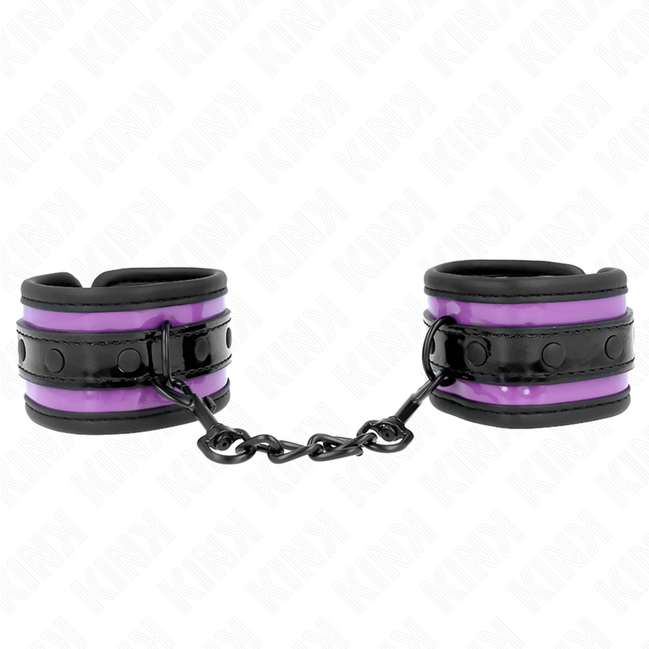 KINK - NEOPREN HANDFESSELN HELLLILA VERSTELLBAR 21-28 CM X 5 CM