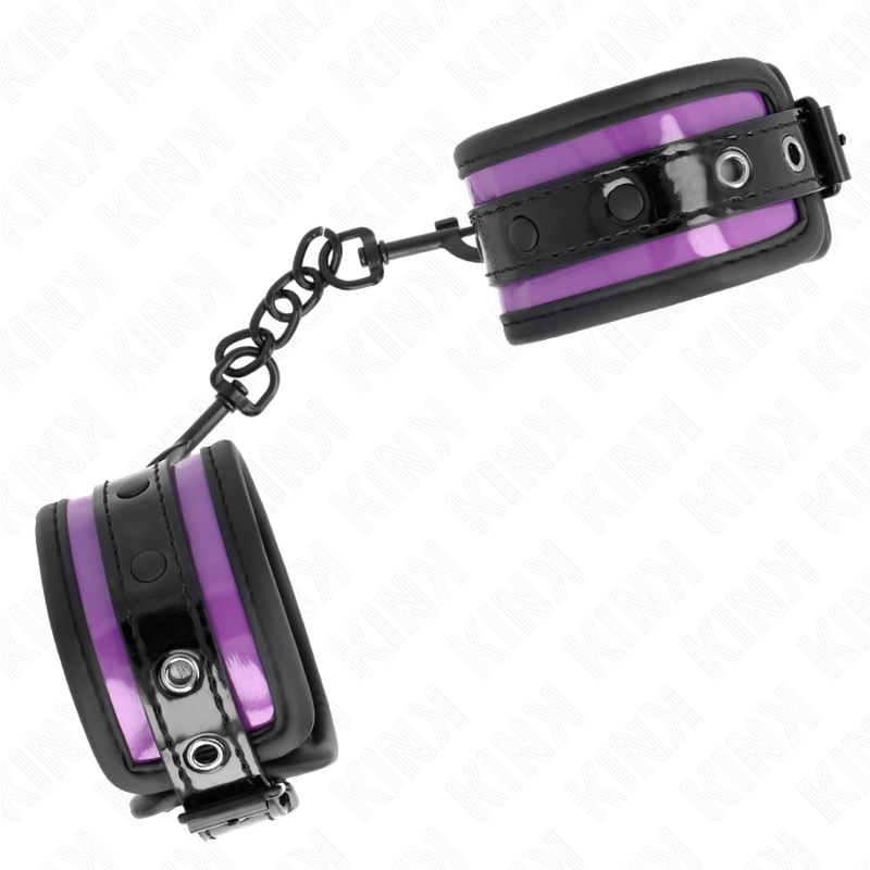 KINK - NEOPREN HANDFESSELN HELLLILA VERSTELLBAR 21-28 CM X 5 CM