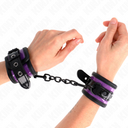 KINK - NEOPREN HANDFESSELN HELLLILA VERSTELLBAR 21-28 CM X 5 CM