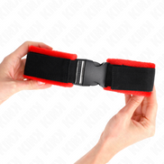 KINK - NYLON FESSELN MIT KLETTVERSCHLUSS SCHWARZ MODELL 1 VERSTELLBAR 25-35 CM X 6 CM