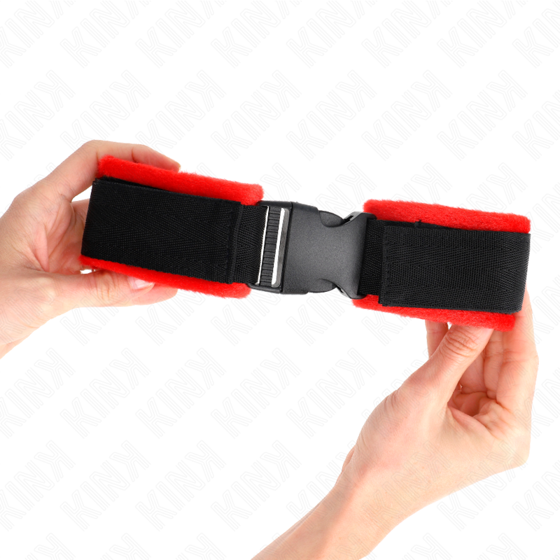 KINK - NYLON FESSELN MIT KLETTVERSCHLUSS SCHWARZ MODELL 1 VERSTELLBAR 25-35 CM X 6 CM