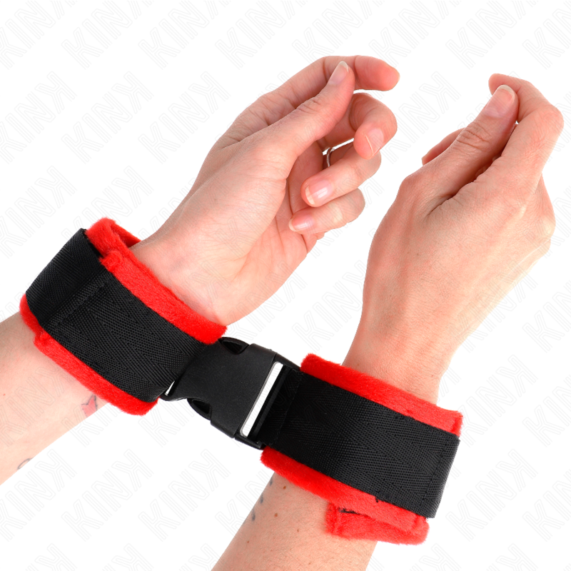 KINK - NYLON FESSELN MIT KLETTVERSCHLUSS SCHWARZ MODELL 1 VERSTELLBAR 25-35 CM X 6 CM