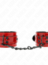 KINK - DARK RED WRIST CUFFS 23 X 5 CM