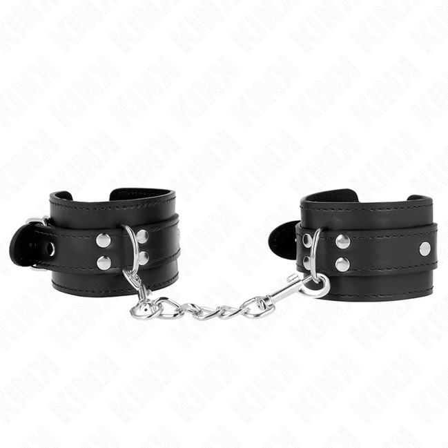 KINK - EINFACHE HANDGELENKSFESSELN SCHWARZ VERSTELLBAR 20-23 CM X 5.5 CM