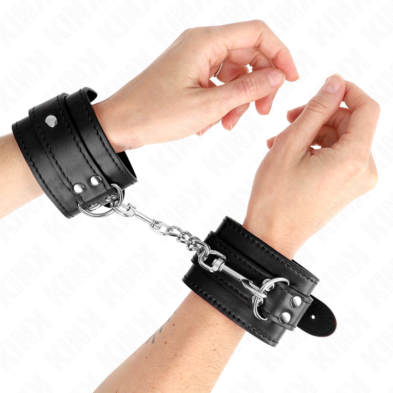 KINK - EINFACHE HANDGELENKSFESSELN SCHWARZ VERSTELLBAR 20-23 CM X 5.5 CM