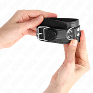 KINK - EINFACHE HANDGELENKSFESSELN SCHWARZ VERSTELLBAR 20-23 CM X 5.5 CM