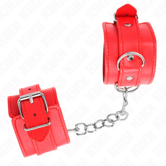KINK - EINFACHE HANDFESSELN ROT VERSTELLBAR 20-23 CM X 5.5 CM