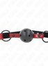 KINK - SHINY LEATHERETTE BALL 4.5 CM GAG 63.5 X 2 CM ADJUSTABLE 41 X 59 CM
