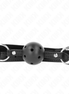 KINK - HOHLER HARTER SCHWARZER BALL 4,5 CM KNEBEL MODELL 1 63,5 X 2 CM